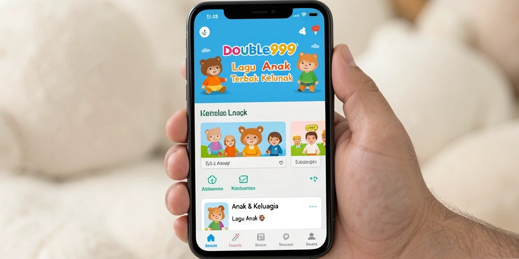 Tampilan antarmuka aplikasi Lagu Anak yang menarik dan interaktif.