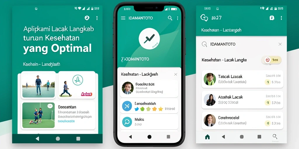 Screenshot utama IDAMANTOTO menampilkan fitur lacak langkah yang informatif.