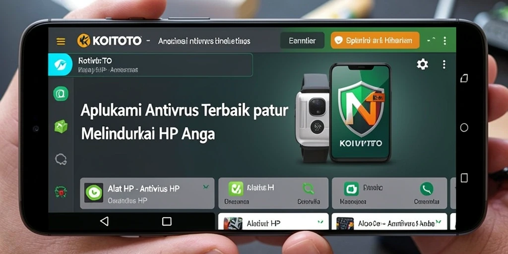 Tampilan antarmuka utama KOITOTO dengan fitur keamanan canggih.