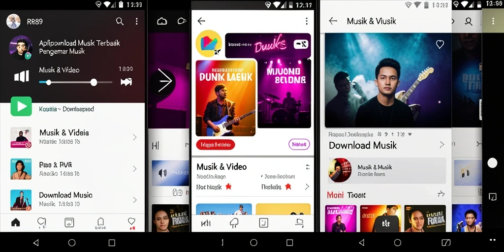 Tampilan antarmuka RR89 yang menarik dan fungsional untuk Download Musik.